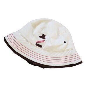 Vintage Red Stripe Jamaican Beer OSFM Embroidered Bucket Hat 100% Cotton 1928